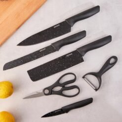 Alternative view of Karaca Stone 6-Piece Scissors and Peeler Knife Set – Black, 153.03.09.0039