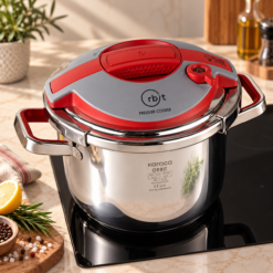 Alternative view of Karaca Orbit Pressure Cooker Set 6+8 L - Red, 153.09.01.3012