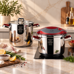 Karaca Orbit Pressure Cooker Set 6+8 L - Red, 153.09.01.3012