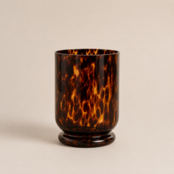Alternative view of Karaca Home Amber Tortoiseshell Glass Decorative Vase 23 cm, 153.09.01.3165