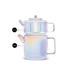Alternative view of Karaca Flat Borosilicate Glass Midi Teapot Luster, 153.09.01.3207