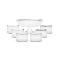 Karaca Andre 7-Piece Glass Catering Presentation Set, 153.09.01.3416