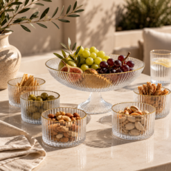 Karaca Andre 7-Piece Glass Catering & Presentation Set, 153.09.01.3416