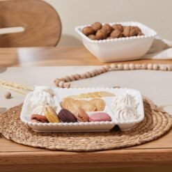 Alternative view of Karaca Carmen Perla 5 Compartment Square Serving Plate - 27 cm, 153.09.01.4031