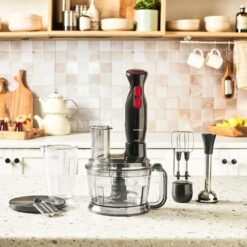 Karaca Pro Multimax 6 in 1 Multi-Purpose Food Processor, 2000 W - Black, 153.09.01.4349