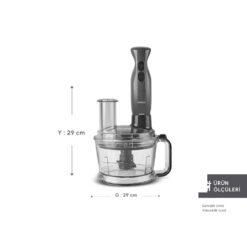 Alternative view of Karaca Pro Multimax 6 in 1 Multi-Purpose Food Processor, 2000 W - Space Gray, 153.09.01.4350