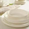 Karaca Finesse 24-Piece Porcelain Dinner Set for 6 People - White, 153.09.01.5190
