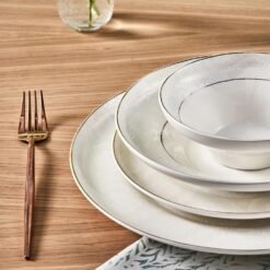 Alternative view of Karaca Stream Bone Branch 24-Piece Dinner Set for 6 People, 153.09.01.6013