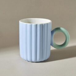 Karaca Dahlia 370 ml Mug - Blue, 153.09.01.7624