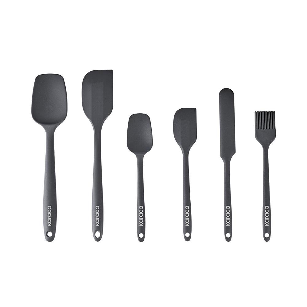 Karaca Lively 6-Piece Silicone Service Set - Anthracite, 153.09.01.7679 5 Karaca Lively 6-Piece Silicone Service Set - Anthracite, 153.09.01.7679 - Image 5