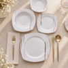 Karaca Square Bone Bera 24-Piece Dinner Set for 6 People, 8683650361664 7 Karaca Square Bone Bera 24-Piece Dinner Set for 6 People, 8683650361664 - Image 2