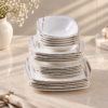 Karaca Square Bone Bera 24-Piece Dinner Set for 6 People, 8683650361664 8 Karaca Square Bone Bera 24-Piece Dinner Set for 6 People, 8683650361664 - Image 3