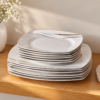 Karaca Square Bone Bera 24-Piece Dinner Set for 6 People, 8683650361664 10 Karaca Square Bone Bera 24-Piece Dinner Set for 6 People, 8683650361664 - Image 5