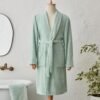 Karaca Home Lottie 100% Cotton Bathrobe Set XL/XXL - Green, 200.22.04.0038