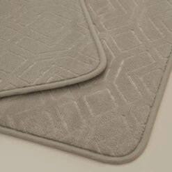 Alternative view of Karaca Home Figure Embos 2-Piece Bath Mat Set - Grey, 200.22.05.0262