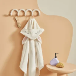 Alternative view of Karaca Home Baby Bunny 100% Cotton Velvet Poncho, 200.22.11.0377