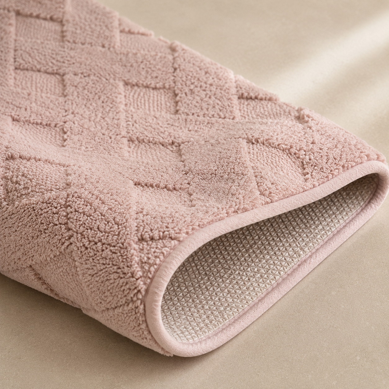 Karaca Home Karving Bathmat 2-Piece Set – Dusty Rose, 200.22.12.0121 2 Karaca Home Karving Bathmat 2-Piece Set – Dusty Rose, 200.22.12.0121 - Image 2