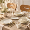Karaca Elegance Bone Mandarin 53-Piece Dinner Set – 12 Person Gold Luxury Collection, 8683650360513 14 Karaca Elegance Bone Mandarin 53-Piece Dinner Set – 12 Person Gold Luxury Collection, 8683650360513 - Image 7