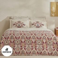 Karaca Home Luis Satin Double Duvet Cover Set - Cream, 8680214360255