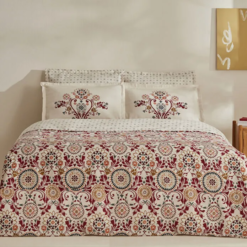 Karaca Home Luis Satin Double Duvet Cover Set – Cream, 8680214360255