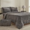 Karaca Home Flufy Double Soft Dream Comfort Set - Anthracite, 8680214363287 9 8680214363287 1