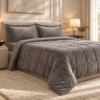Karaca Home Flufy Anthracite Double Soft Dream Comfort Sleep Set, 8680214363287 - Image 3