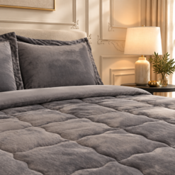 Alternative view of Karaca Home Flufy Anthracite Double Soft Dream Comfort Sleep Set, 8680214363287