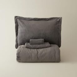Alternative view of Karaca Home Flufy Double Soft Dream Comfort Sleep Set – Anthracite, 8680214363287