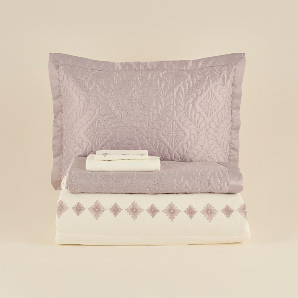 Karaca Home Glory 100% Cotton Double Duvet Set - 7 Pieces, Powder Pink, 8680214364888 8 Karaca Home Glory 100% Cotton Double Duvet Set - 7 Pieces, Powder Pink, 8680214364888 - Image 8