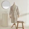 Karaca Home Sarah Anderson Alven Men's Bathrobe Set XL/XXL - Beige, 8680214386965