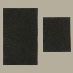 Alternative view of Karaca Home Roma 2-Piece Bathmat Set - Anthracite, 8680214393901