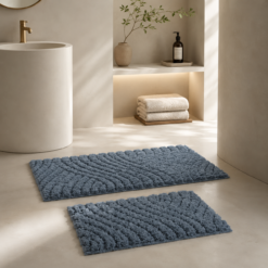 Karaca Home Roma 2-Piece Bathmat Set - Indigo, 8680214393918