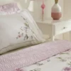 Karaca Home Rosales Double Duvet Cover Set ? 100% Cotton Floral Satin Elegance, 8680214402399