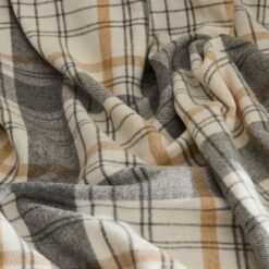 Alternative view of Karaca Home Flannel Throw TV Blanket - Beige/Black, 8680214408469