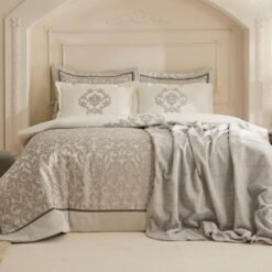 Karaca Home Grace 8 Piece Double Dowry Set - Grey, 8680214416839