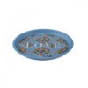 Karaca Love Metal Round Tray 35 cm ? Blue Floral Decorative Serving Tray, 153.09.01.3986 7 8683650193043 2