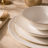 Karaca Elegance Bone Mari 24-Piece Fine Bone Porcelain Dining Set, 8683650406761 - Image 2