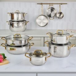 Alternative view of Karaca Gold 22 cm Premium Induction Steel Cooking Pot, 8683650326007