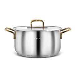 Karaca Gold 22 cm Premium Induction Steel Cooking Pot, 8683650326007