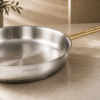 Karaca Gold Elegance 24 cm Stainless Steel Frying Pan, 8683650325932 - Image 2