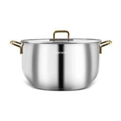 Karaca Gold 34 cm Premium Induction Steel Cooking Pot, 8683650326052