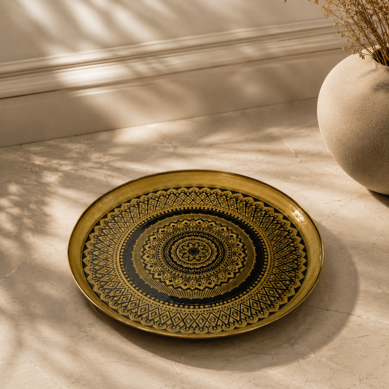 Karaca Berta Decorative Plate 32 cm, 8683650342182 1 Karaca Berta Decorative Plate 32 cm, 8683650342182