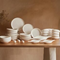 Alternative view of Karaca Earth Collection Clay 55-Piece Dinner Set for 12 People Red Dot Design Award-Winning Dinner Set, 8683650346579