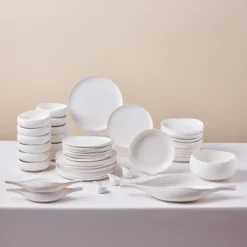 Alternative view of Karaca Earth Collection Clay 55-Piece Dinner Set for 12 People Red Dot Design Award-Winning Dinner Set, 8683650346579