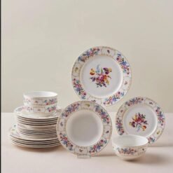 Karaca Forever Bone 24-Piece Dinner Set for 6 People, 8683650361800