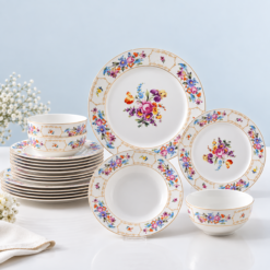 Karaca Forever Bone 24-Piece Dinner Set for 6 People, 8683650361800