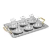 Karaca Deniz 19-Piece Tea Set with Serving Tray for 6, 8683650382492 15 8683650382485