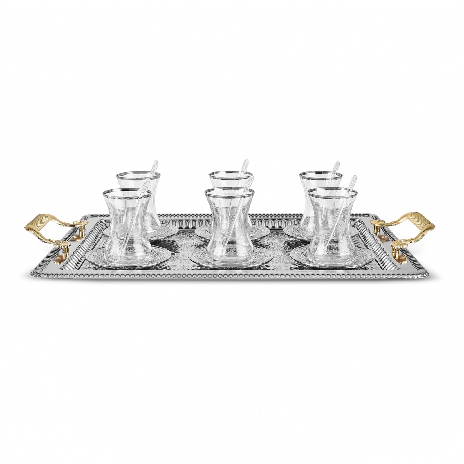 Karaca Deniz 19-Piece Tea Set with Serving Tray for 6, 8683650382492 7 Karaca Deniz 19-Piece Tea Set with Serving Tray for 6, 8683650382492 - Image 7
