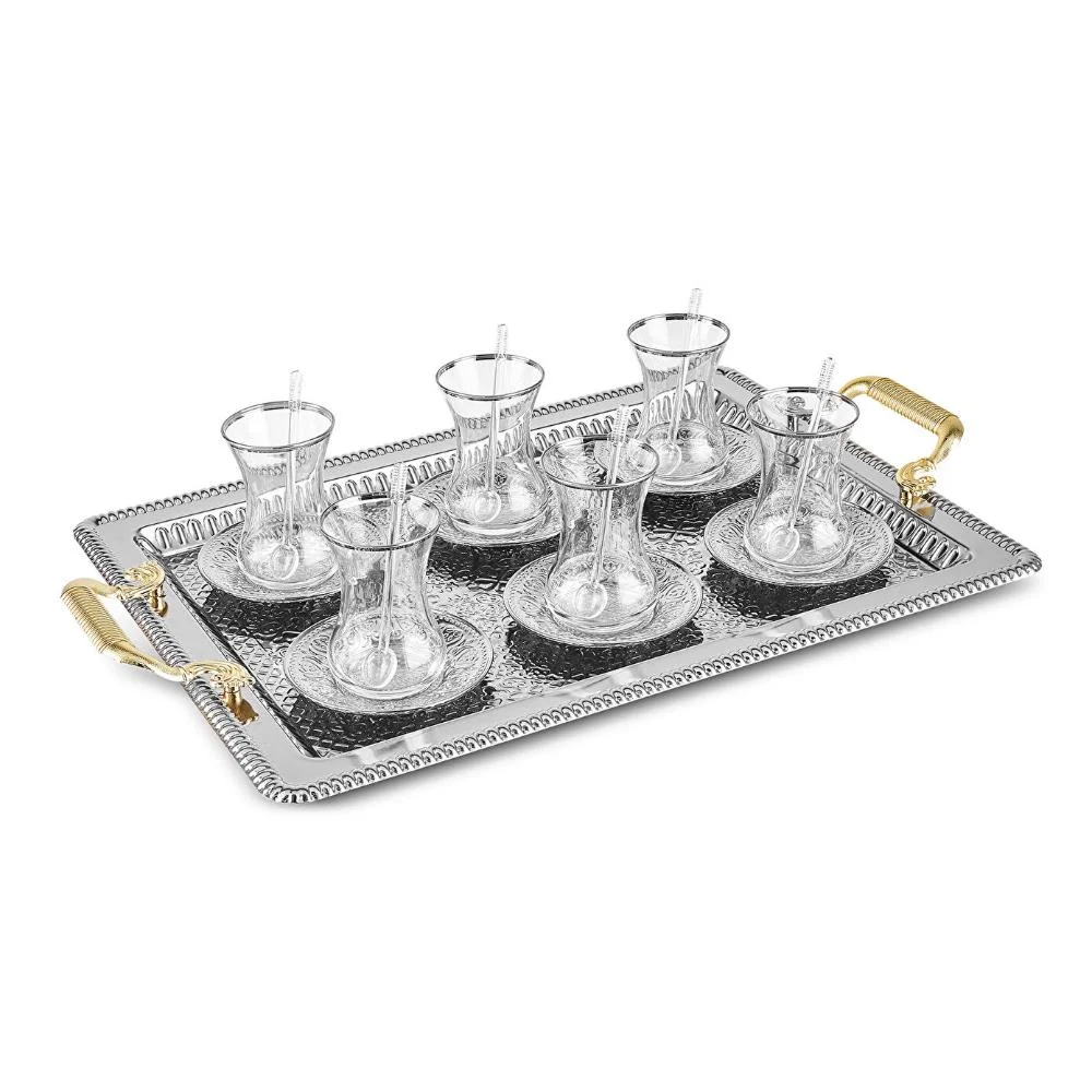 Karaca Deniz 19-Piece Tea Set with Serving Tray for 6, 8683650382492 8 Karaca Deniz 19-Piece Tea Set with Serving Tray for 6, 8683650382492 - Image 8