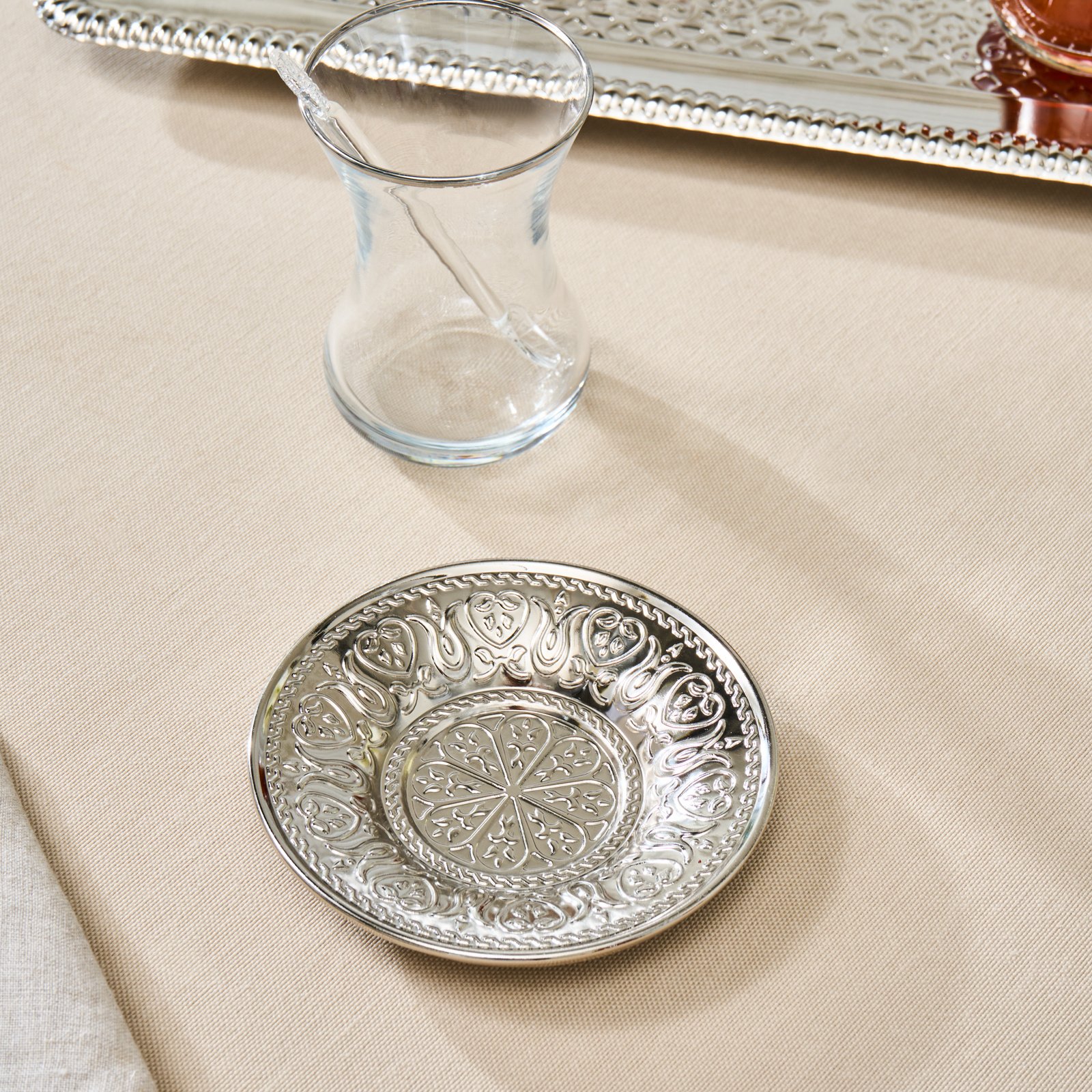 Karaca Deniz 19-Piece Tea Set with Serving Tray for 6, 8683650382492 4 Karaca Deniz 19-Piece Tea Set with Serving Tray for 6, 8683650382492 - Image 4